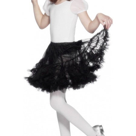 Zwarte petticoat/tutu voor kinderen