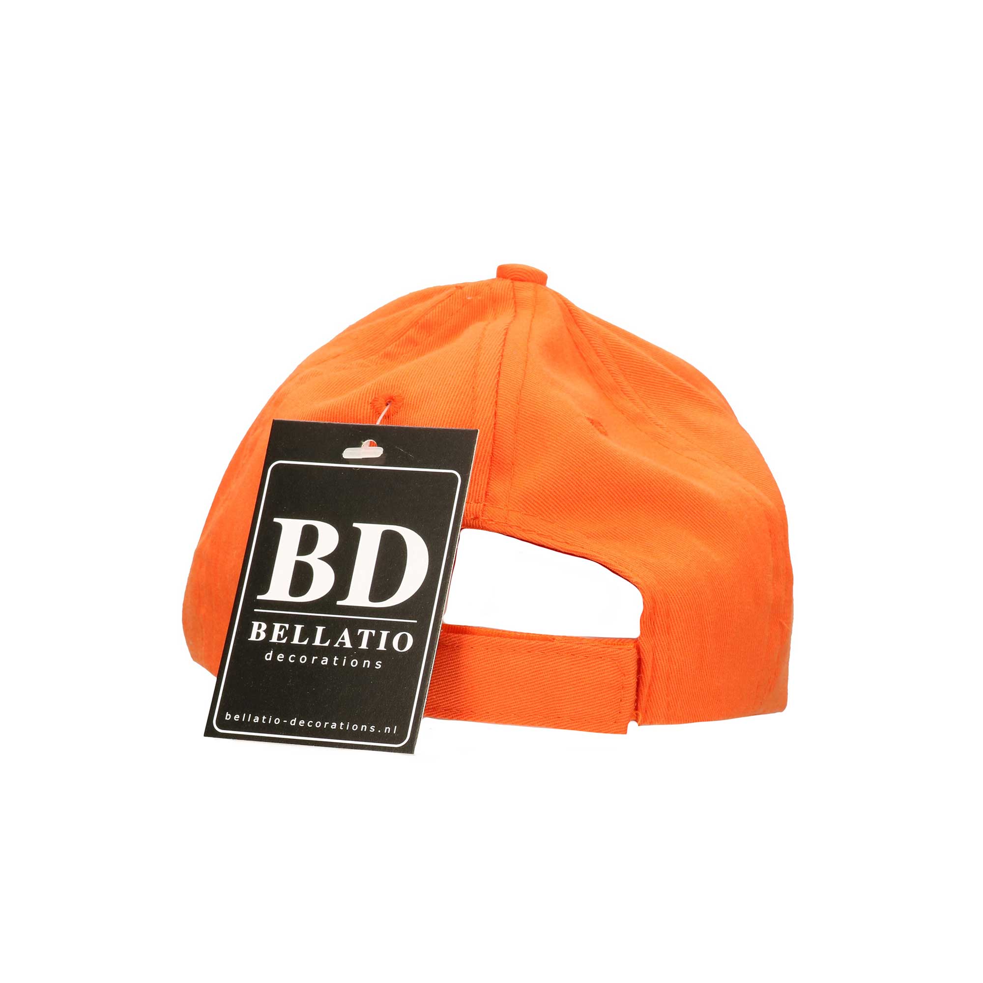 Queen cap orange with white letters for women